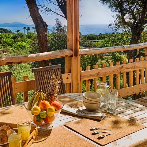 Mobilheim 6 personen - Lodge Luxe Panoramablick - 2 bis - Klimatisiert. Plancha