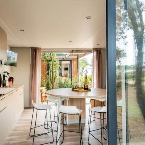 Mobilheim 6 Personen - Lodge Luxe Panoramablick 2 bis 6 Pers. klimatisiert. Plancha