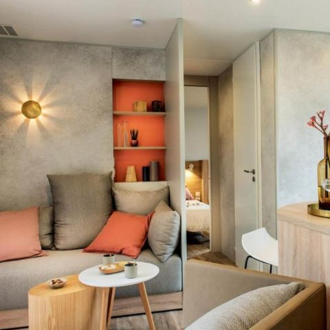 Mobilheim 6 personen - Lodge Luxe Panoramablick - 2 bis - Klimatisiert. Plancha