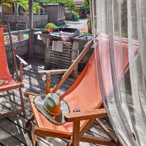 Mobilheim 6 Personen - Lodge 2 bis 6 Pers. klim. Plancha
