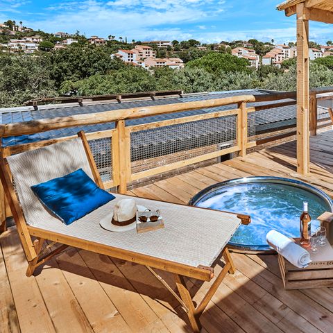 Mobilheim 4 personen - Lodge - 2 bis - Meerblick klimatisiert. Plancha