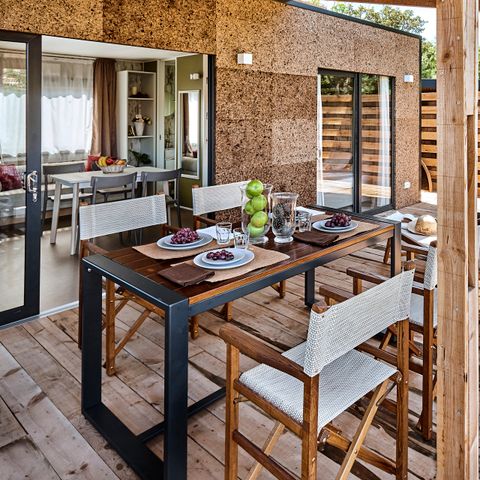 Mobilheim 4 personen - Lodge - 2 bis - Meerblick klimatisiert. Plancha