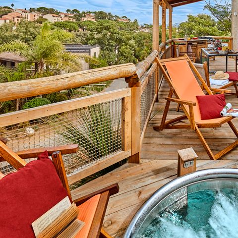Mobilheim 4 personen - Lodge - 2 bis - Meerblick klimatisiert. Plancha