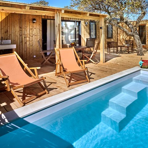 Mobilheim 6 Personen - Lodge Luxe Riviera Panorama-Meerblick