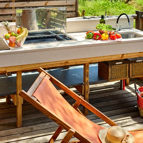 Mobilheim 6 personen - Luxuriöse Lodge mit Naturblick