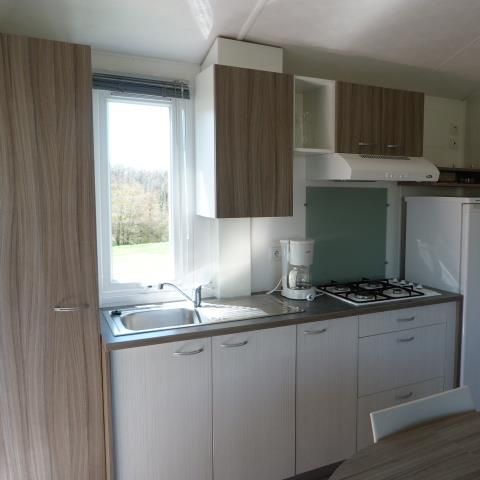 Mobilheim 6 Personen - M5 M8 Malaga 2012 - überdachte Eckterrasse