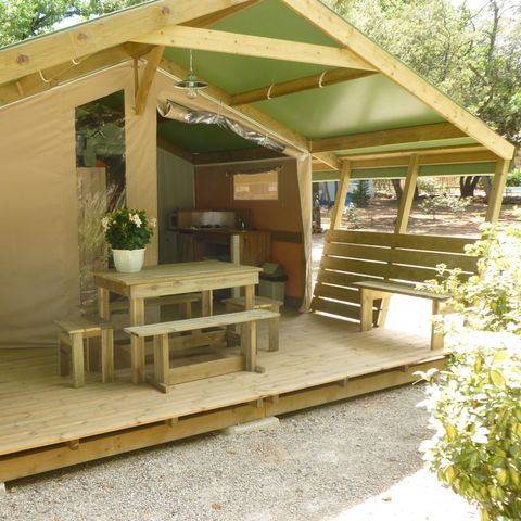 Safarizelt 5 Personen - FREE Confort 24m² - 2 Schlafzimmer