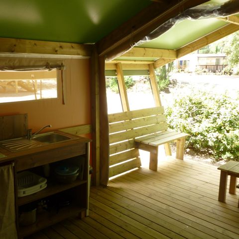 Safarizelt 5 Personen - FREE Confort 24m² - 2 Schlafzimmer