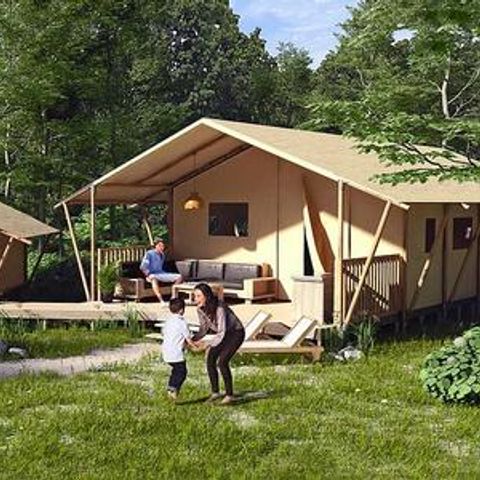 Wohnzelt auz holz 7 personen - SunLodge Taiga&Kambi