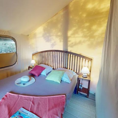 Safarizelt 4 Personen - Eco Lodge Verdon - 34m² - 2 Zimmer (ohne Sanitäranlagen)