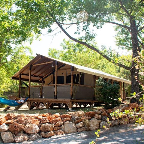 Safarizelt 4 Personen - Eco Lodge Verdon - 34m² - 2 Zimmer (ohne Sanitäranlagen)