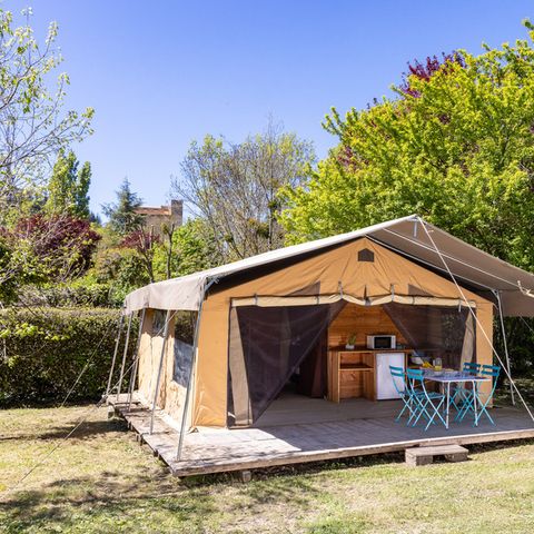 Zelt 5 Personen - Ciela Nature Lodge - 2 Schlafzimmer - Küche - Badezimmer