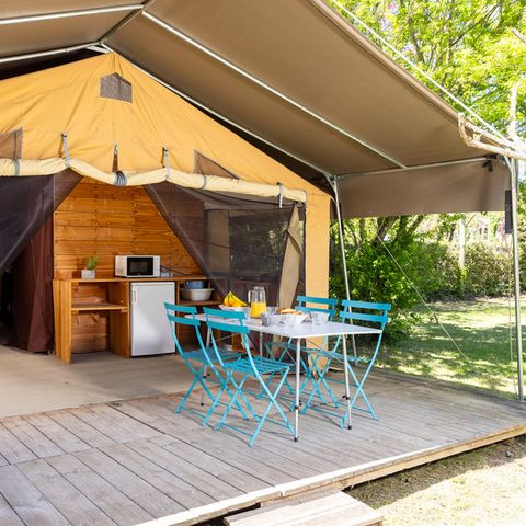 Zelt 5 Personen - Ciela Nature Lodge - 2 Schlafzimmer - Küche - Badezimmer