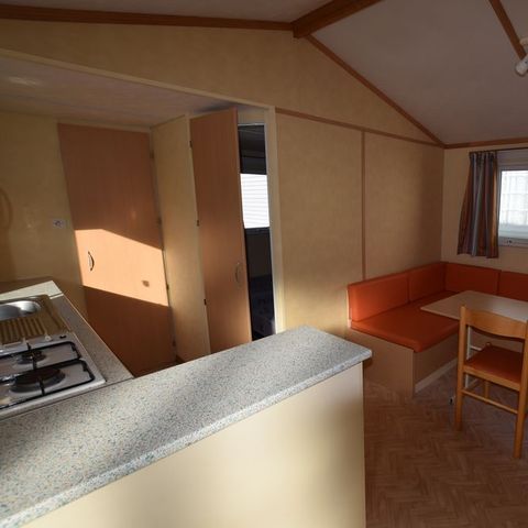 Mobilheim 4 Personen - Mobilheim Standard 26m² (2 Zimmer) + überdachte Terrasse 8m²