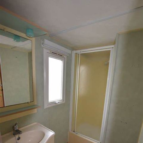 Mobilheim 4 Personen - Mobilheim Standard 26m² (2 Zimmer) + überdachte Terrasse 8m²