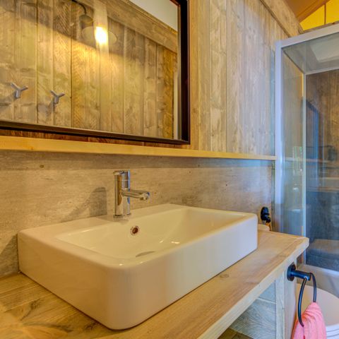 Safarizelt 6 Personen - PREMIUM LODGE HOLZ UND STOFF