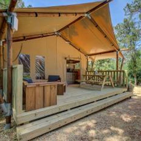 Safarizelt 4 Personen - Lodge Prémium 4 Personen