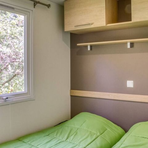 Mobilheim 6 Personen - Mobilheim Confort 33m² 3 Schlafzimmer - halboffene Terrasse - Klimaanlage 6 Pers.