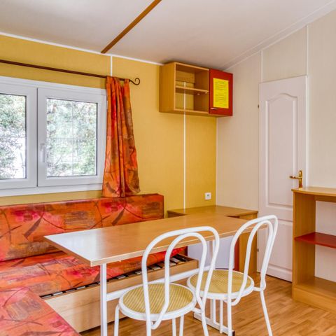 Mobilheim 5 Personen - Mobilheim Standard 28m² 2 Zimmer - schattiger Bereich 4 pers.
