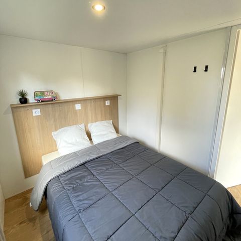 Mobilheim 4 Personen - Premium 29 m² 2 Zimmer halbüberdachte Terrasse + Klimaanlage + LV L