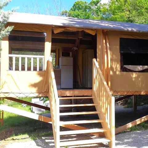 Zelt 5 Personen - Zelt Ciela Nature Lodge SPA - 3 Schlafzimmer - Voll ausgestattete Küche - Badezimmer