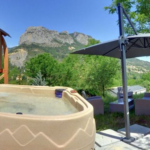 Zelt 5 personen - Zelt Ciela Nature Lodge SPA - 3 Schlafzimmer - Voll ausgestattete Küche - Badezimmer