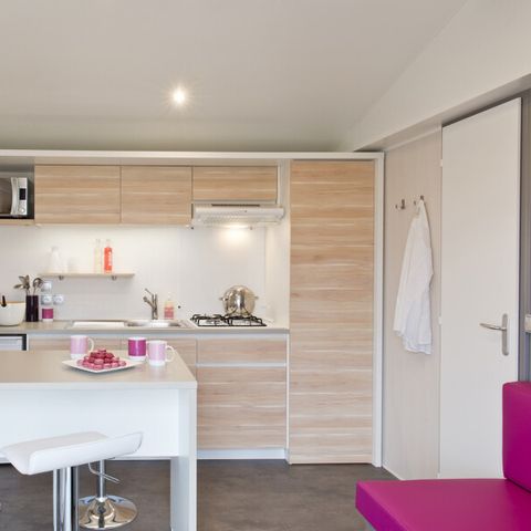 Mobilheim 4 Personen - Ciela Prestige SPA - 2 Schlafzimmer, davon 1 Elternsuite - Bettwäsche, Handtücher und Grill...