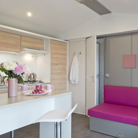 Mobilheim 4 Personen - Ciela Prestige SPA - 2 Schlafzimmer, davon 1 Elternsuite - Bettwäsche, Handtücher und Grill...