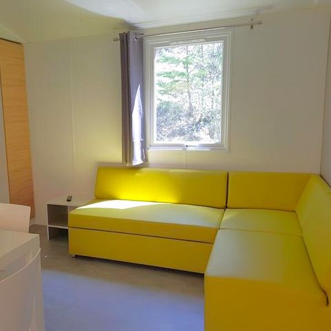 Mobilheim 6 Personen - Prestige SPA - 3 Zimmer, davon 1 Elternsuite - Bettwäsche, Handtücher und Plancha