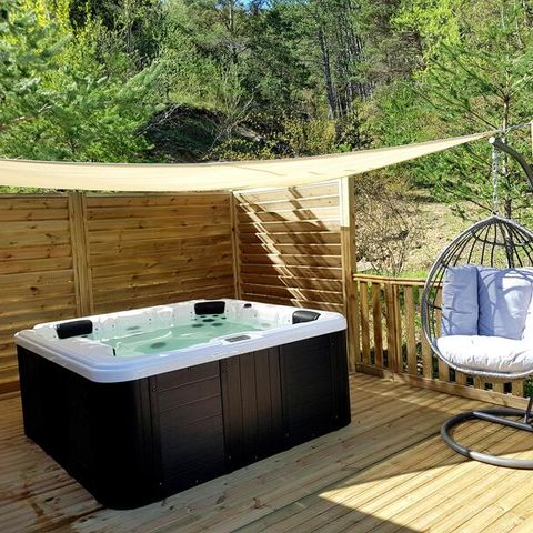 Mobilheim 6 Personen - Prestige SPA - 3 Zimmer, davon 1 Elternsuite - Bettwäsche, Handtücher und Plancha