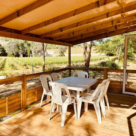 Mobilheim 6 Personen - Mobilheim Louisiane Luxe 38m² 3 CH mit Aussicht