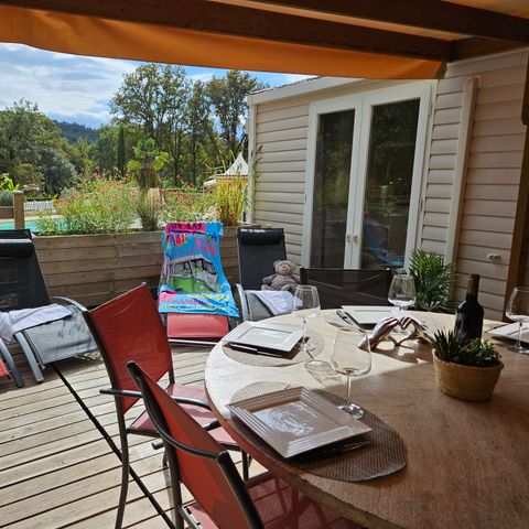 Mobilheim 8 Personen - Cottage LE TWIN PRESTIGE - klimatisiert - 4 Schlafzimmer - 2 Bäder - D