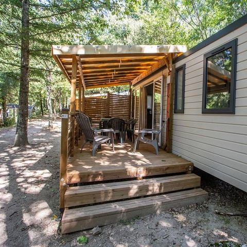 Mobilheim 6 Personen - Cottage Premium Chanterelle Trio 3 Zi. Wald - TV - Geschirrspülmaschine - Wifi