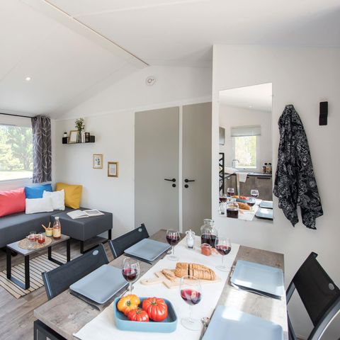 Mobilheim 4 Personen - Bahia - 2 Zimmer - 28 m2 (+überdachte Terrasse 11 m2) 4 Personen