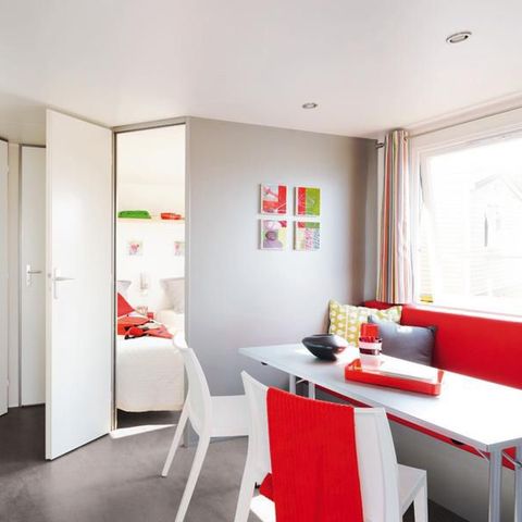 Mobilheim 4 Personen - O'Hara CONFORT- 2 Zimmer - 24,5 m2 (+ halbüberdachte Terrasse von 18 m2) 4 Personen
