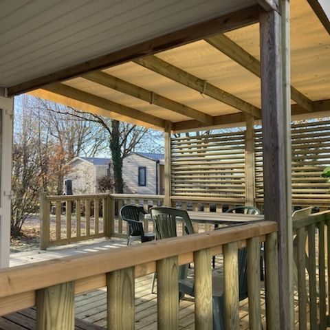 Mobilheim 4 Personen - O'Hara CONFORT- 2 Zimmer - 24,5 m2 (+ halbüberdachte Terrasse von 18 m2) 4 Personen