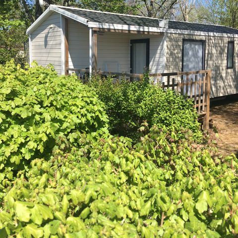 Mobilheim 6 Personen - Malaga Trio - 3 Zimmer - 30 m2 (+ Halbüberdachte Terrasse 11 m2) 6 Personen