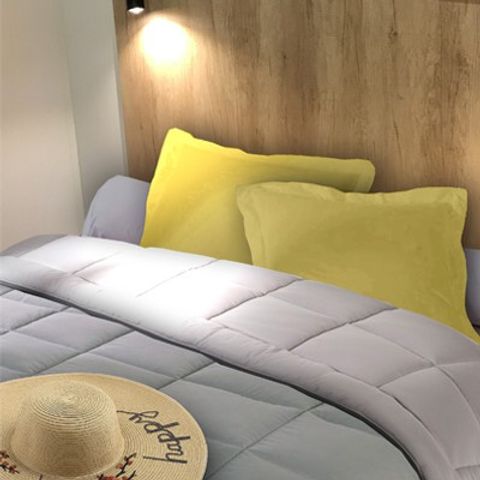 Mobilheim 6 personen - Premium | 3 Schlafz. | 6 Pers. | Erhöhte Terrasse | Klimaanlage | TV