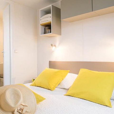 Mobilheim 6 personen - Ultimate | 3 Schlafz. | 6 Pers. | Einfache Terrasse | 2 Bad | Klimaanlage | TV