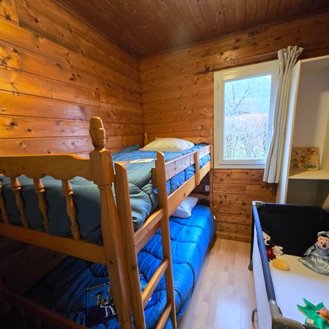 Chalet 5 Personen - Chalet Eden - (2 Erwachsene, 2 Kinder, 1 Baby: Platz für ein Regenschirmbett)