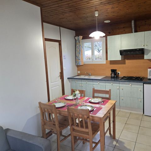 Chalet 5 Personen - Chalet Eden - (2 Erwachsene, 2 Kinder, 1 Baby: Platz für ein Regenschirmbett)