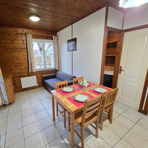 Chalet 5 Personen - Chalet Eden - (2 Erwachsene, 2 Kinder, 1 Baby: Platz für ein Regenschirmbett)