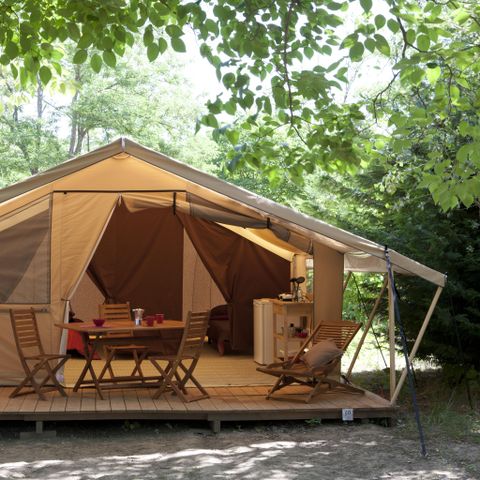 Safarizelt 4 Personen - Lodge Komfort 2 Zimmer