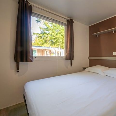 Mobilheim 6 personen - Comfort XL | 3 Zi. | 6 Pers. | Erhöhte Terrasse | Klima.