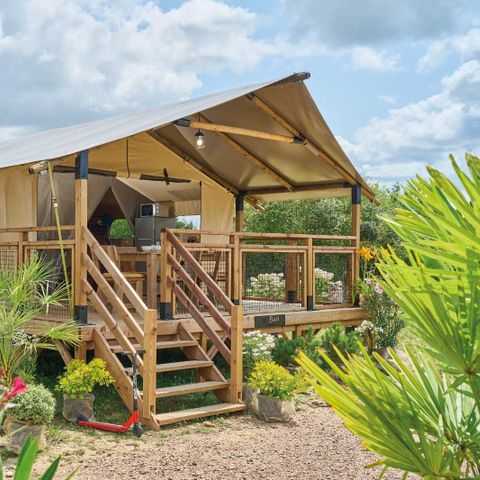 LODGE 5 Personen - Zelt-Lodge BALI - 32 m² - ohne Sanitäranlagen