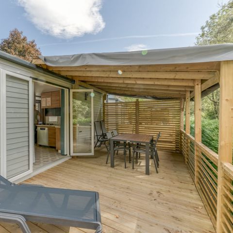 Mobilheim 6 Personen - Laffrey Côté Jardin (Gartenseite)