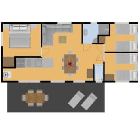 Mobilheim 6 Personen - Fourchu