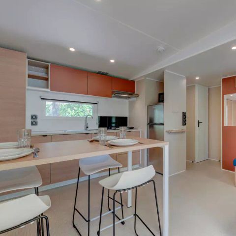 Mobilheim 6 personen - Comfort | 3 Schlafz. | 6 Pers. | Erhöhte Terrasse | Klimaanlage | TV