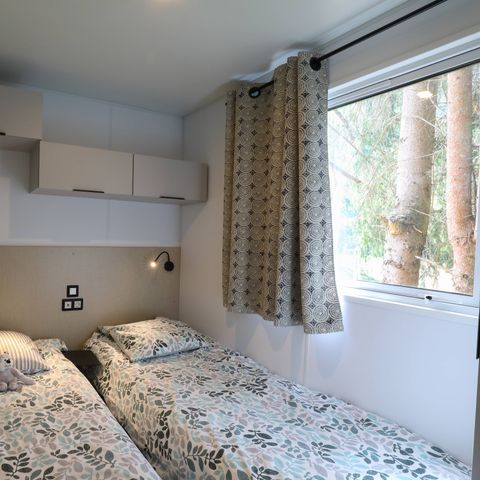 Mobilheim 7 Personen - COTTAGE LA TRIBU Modell 2023, 7 Schlafplätze 3 Schlafzimmer, 1 Badezimmer, 1 WC, Geschirrspülmaschine