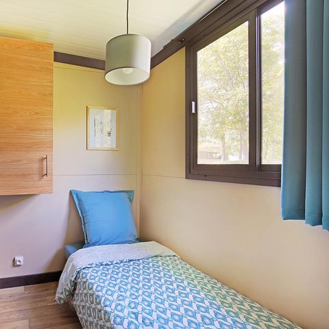 Mobilheim 5 Personen - Cottage Morea Confort 25m² 2 Zimmer + überdachte Terrasse 1/5 Pers.